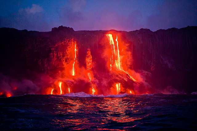 Hot Magma, Hawai‘i Island Photo Credit: Hawaii Tourism Authority (HTA) / Tor Johnson