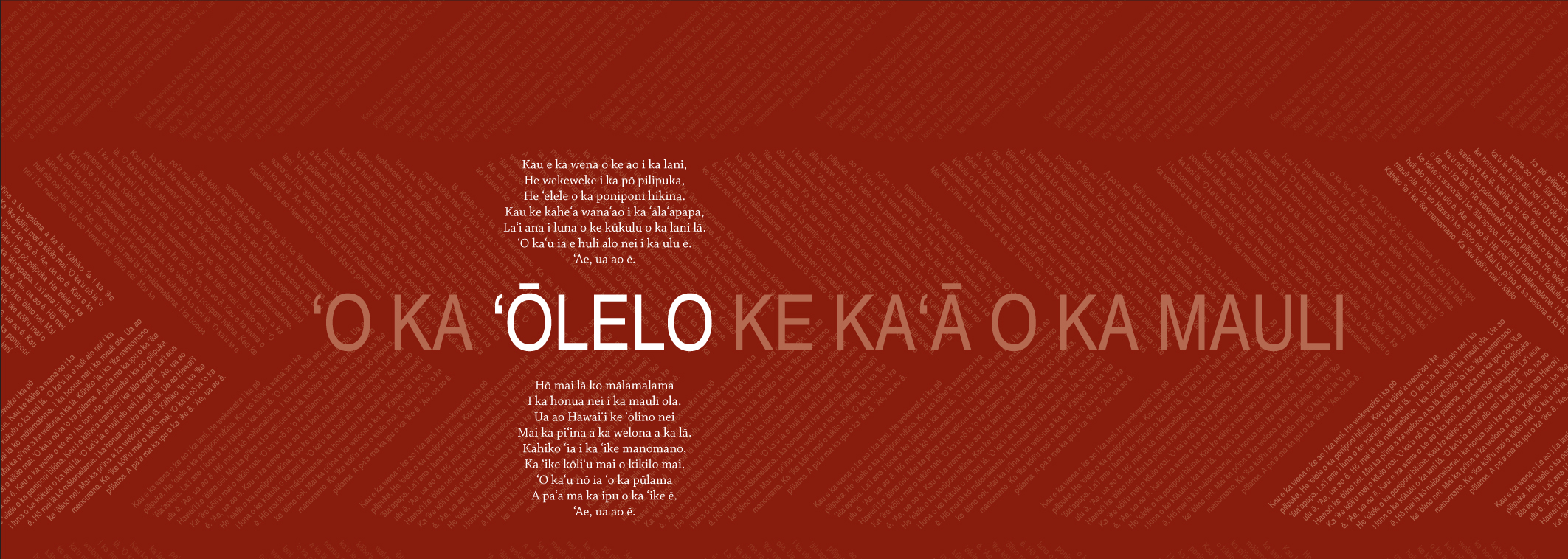ʻO Ka ʻŌlelo Ke Kaʻā O Ka Mauli
